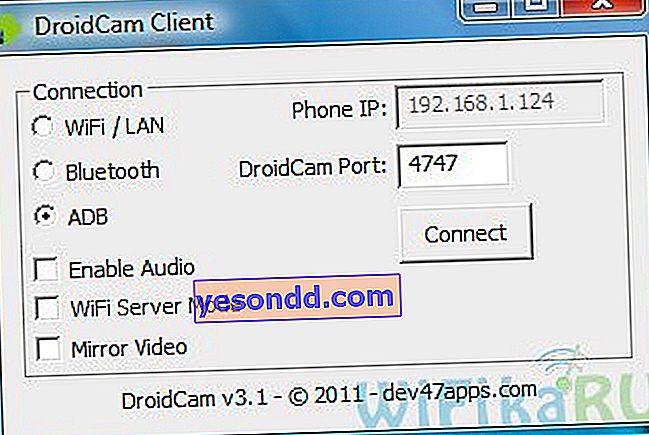 droidcam client pc