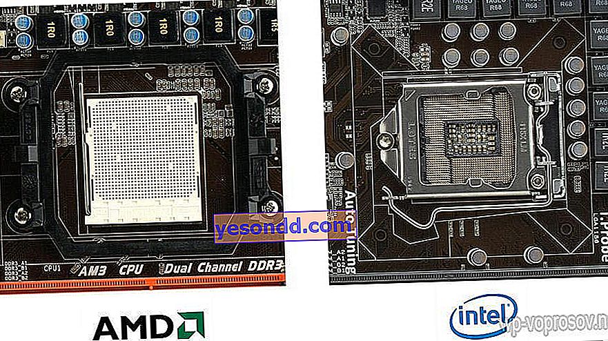 sockets Intel et AMD