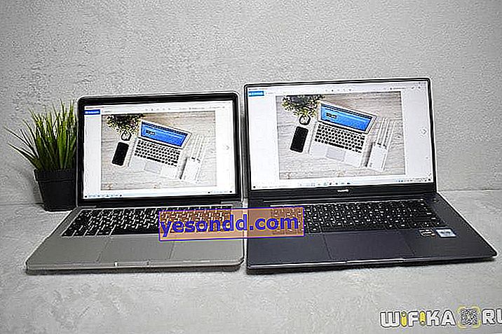mirroring dello schermo del computer sul laptop