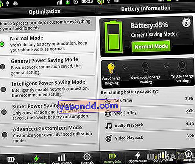 Économiseur de batterie facile Android